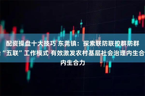 配资操盘十大技巧 东莞镇：探索联防联控群防群治“五联”工作模式 有效激发农村基层社会治理内生合力