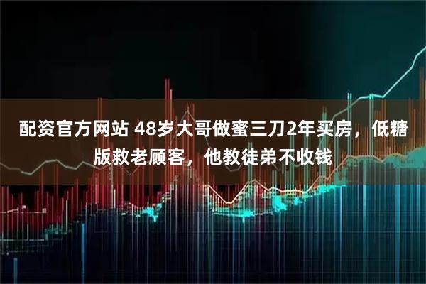 配资官方网站 48岁大哥做蜜三刀2年买房，低糖版救老顾客，他教徒弟不收钱